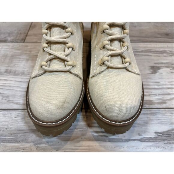 Universal Thread Cream Parker Combat Boots Size 7 1/2 - Picture 3 of 13